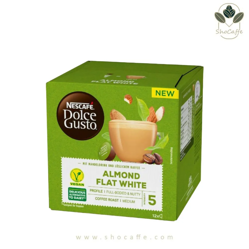 کپسول قهوه دولچه گوستو مدل آلموند فلت وایت Almond Flat White
